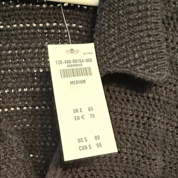 Abercrombie & Fitch Black Knit Short-Sleeve Cardigan - Picture 3 of 5